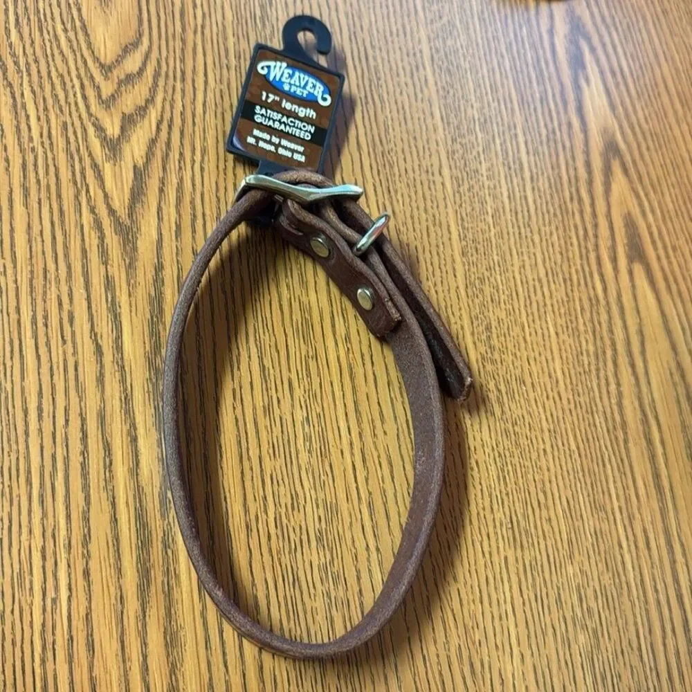 WEAVER LEATHER HERITAGE CHOICE 06-1200-17 DOG COLLAR, 17 IN L COLLAR,